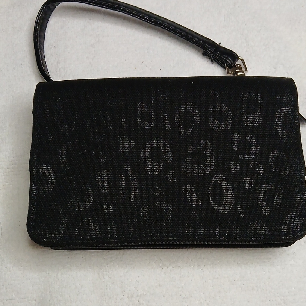 Thirty-One Safari Black Leopard Every-Day Wristlet